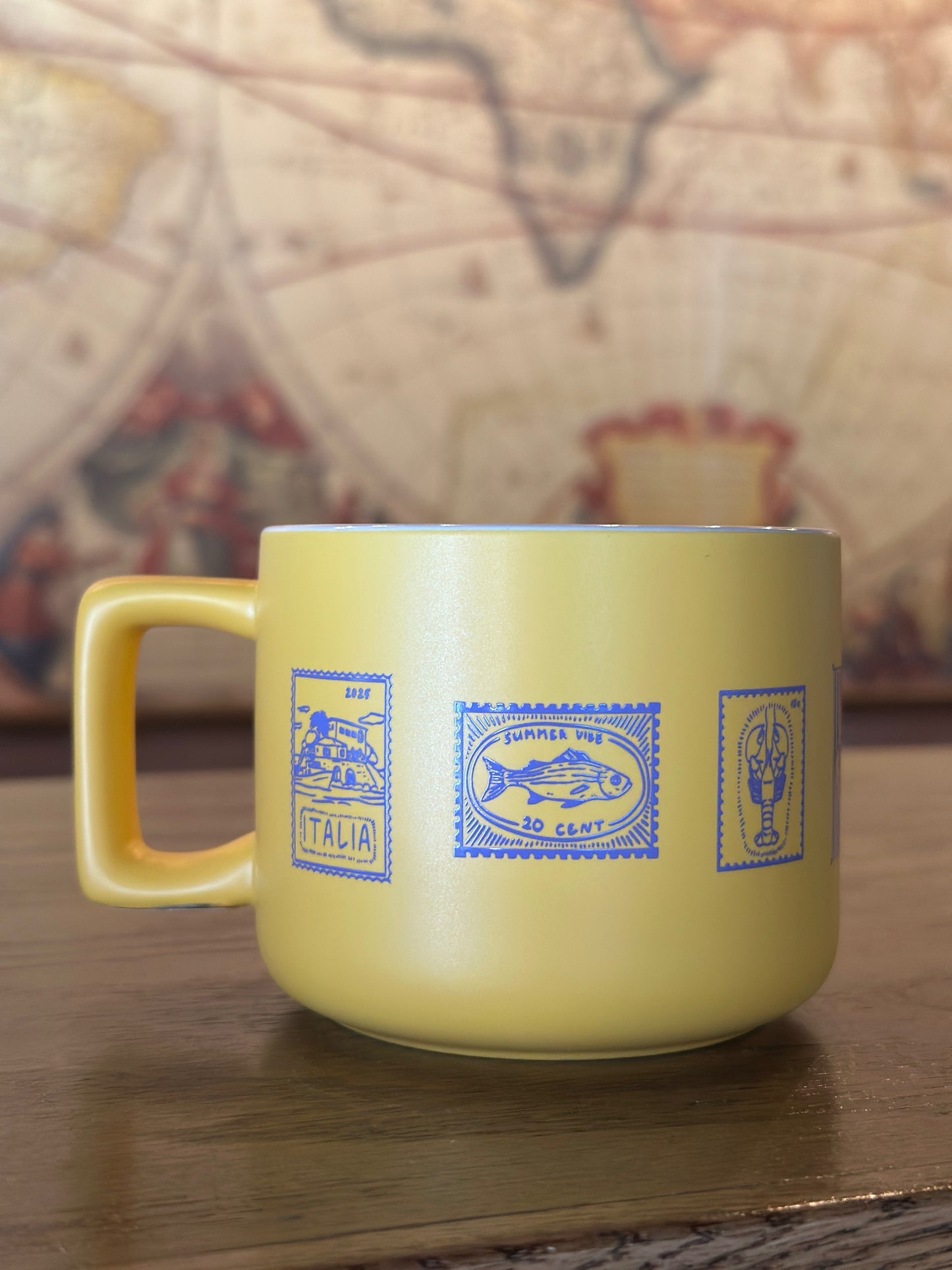 Yellow Stamp Mug